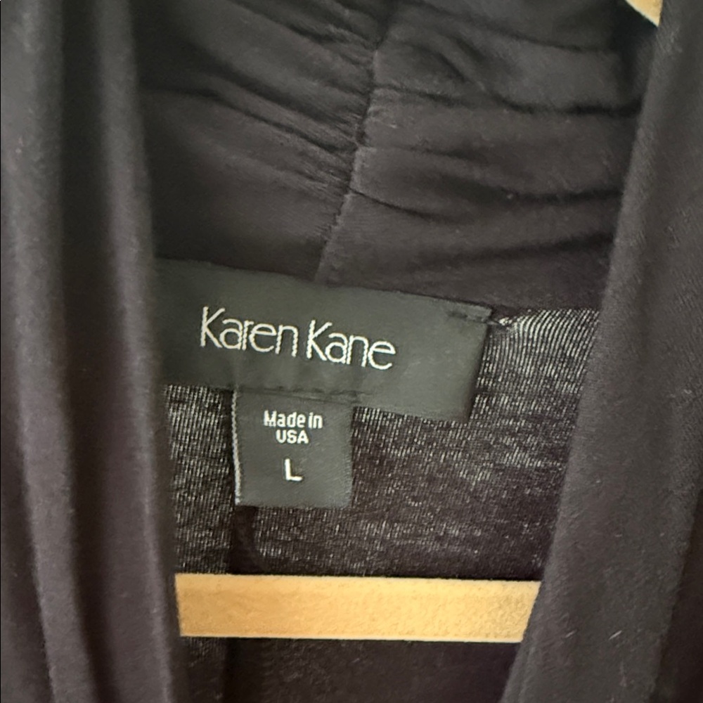Karen Kane Elegant Black Long Sleeve Dress - Picture 2 of 3